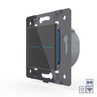 Сенсорный импульсный радиоуправляемый выключатель 1 клавиша LIVOLO Quadro VL-Q701IHR (механизм)