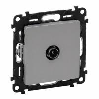 Розетка ТВ проходная Valena Life. Алюминий. Legrand