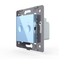 Двухклавишный сенсорный выключатель Livolo Module, цвет синий (механизм)
