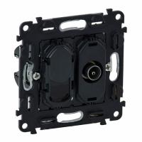 Розетка TV "звезда" / RJ45 UTP Кат.6 Legrand Valena IN'MATIC
