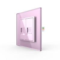 Розетка Livolo КОМП RJ-45 двойная Розовая