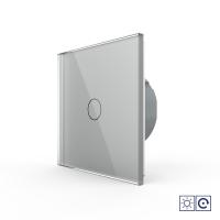 Одноклавишная сенсорная кнопка Livolo сухой контакт, 1 пост, Серый VL-C701IH-15