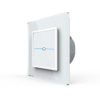 Сенсорный выключатель Livolo Quadro 1 клавиша 1 пост Белый VL-Q701-11