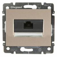 Розетка компьютерная RJ 45 UTP категории 5е, винтовые клеммы Титан. Galea Life. Legrand