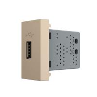 Розетка USB LIVOLO с блоком питания золотая BB-C7-1USB-13 (механизм)