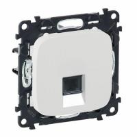 Розетка интернет одиночная RJ 45 Категория 6 UTP. Белый. Valena Allure. Legrand