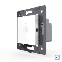 Одноклавишный проходной сенсорный выключатель Livolo Module, цвет белый (механизм)