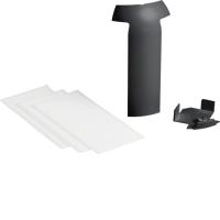 SL new, Разветвитель угловой SL(20x115)-EK40040, PC/ABS безгалоген., RAL9011 графитово-чёрный