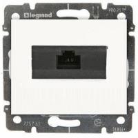 Розетка компьютерная RJ 45 UTP категории 5е, на захватах Белый. Galea Life