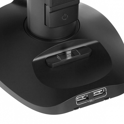 Мультимедийный блок ''Комфорт и безопасность'' на 4 розетки + 2xUSB + 1xMicroUSB. Черный. Legrand