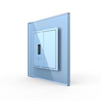 Розетка Livolo USB с блоком 5В 2.1А Синяя