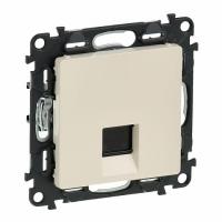 Розетка интернет одиночная RJ 45 Категория 6 UTP Valena Life. Слоновая кость. Legrand