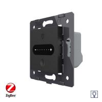 Одноклавишный проходной сенсорный диммер Livolo ZigBee, цвет черный (механизм) VL-FC1SDZ-2BP