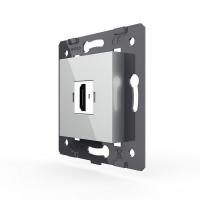 Розетка 1 пост HDMI 2.0 Livolo, цвет серый (механизм) VL-FCHD-2IP