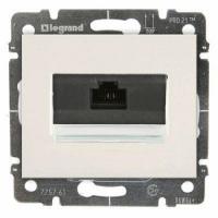 Розетка компьютерная RJ 45 UTP категории 5е, на захватах Жемчуг. Galea Life