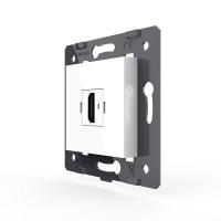 Розетка 1 пост HDMI 2.0 Livolo, цвет белый (механизм) VL-FCHD-2WP