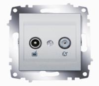 Розетка TV-SAT оконечная ABB Cosmo алюминий 619-011000-290