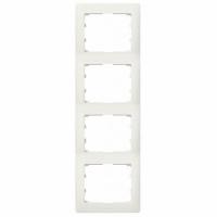 Рамка 4 поста вертикальный монтаж. Жемчуг. Legrand Galea Life