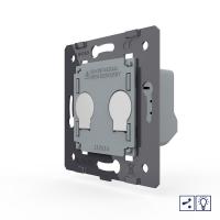 Двухклавишный проходной сенсорный диммер Livolo (механизм) VL-FC2SD2-2G