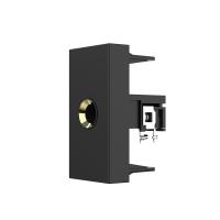 Розетка стерео аудио LIVOLO TRS 6.3 jack черная BB-C7-1M1-12 (механизм)
