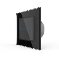 Сенсорный выключатель Livolo Quadro 1 клавиша 1 пост Черный VL-Q701-12