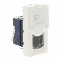 Розетка RJ45 FTP кат.6, 1 модуль. Белый. Legrand Mosaic