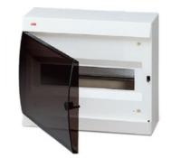ABB Unibox Бокс навесной белый 12 модулей с дымчатой дверью IP41 (с клем. блоком) 122620006