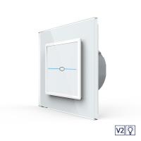 Сенсорный диммер LIVOLO Quadro версия 2, 1 клавиша 1 модуль Белый