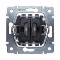 Переключатель проходной двухклавишный с подсветкой PRO21. Legrand Galea Life