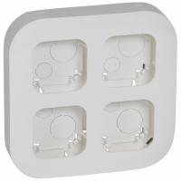 Установочный блок до 4 постов, Белый. Legrand Quteo