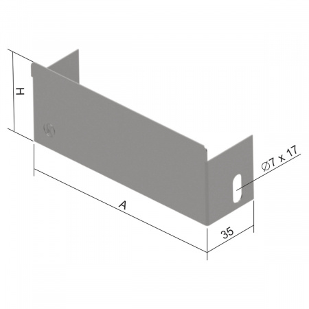 Заглушка NIXK 100X125_IX