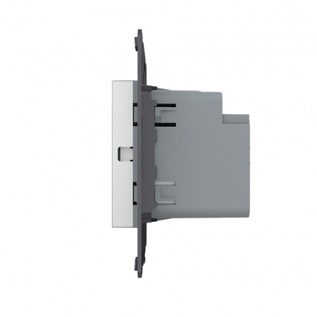 Розетка USB type C+A с блоком питания 36W Livolo, цвет серый (механизм) VL-FCUA18W.UC18W-2IP