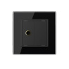 Розетка стерео аудио LIVOLO TRS 6.3 jack черная VL-C791M1-12