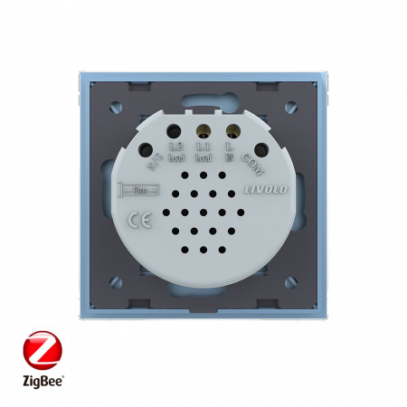 Сенсорный выключатель Livolo ZigBee (Wi-Fi) 1 клавиша 1 пост Синий