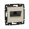 Розетка компьютерная RJ45 UTP Кат.5e на винтах Слоновая кость. Legrand. Valena