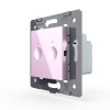Двухклавишный сенсорный выключатель Livolo Module, цвет розовый (механизм)