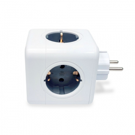 Разветвитель Cube Original 5 Euro 16A RocketSocket, GN1203 цвет белый-серый