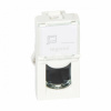 Розетка RJ45 UTP кат.5е 1 модуль. Белый. Legrand Mosaic