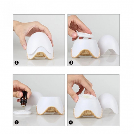 Лампа Ami Lamp Vulcano светлое дерево