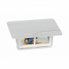 Выдвижной розеточный блок неукомплектованный IP40 4 модуля, Алюминий. Legrand