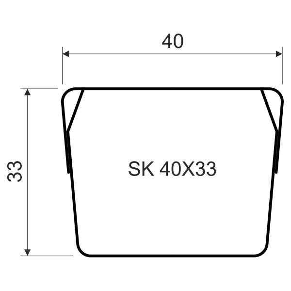 экранирующий канал SK 40X33_S