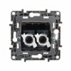 Розетка двойная компьютерная RJ45 UTP Белый. Legrand Etika