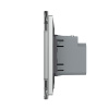 Розетка USB type C с блоком питания 45W Livolo 1 пост Серая VL-C7VUC-2IP