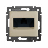 Розетка компьютерная RJ45 UTP Кат.5e на захватах Слоновая кость. Legrand Valena