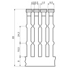 Перфорированный канал RK 60X80_LD