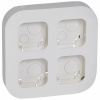 Установочный блок до 4 постов, Белый. Legrand Quteo