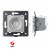 Датчик температуры и влажности ZigBee Livolo, цвет серый (механизм) VL-FCEZ-2IP