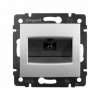 Розетка компьютерная RJ45 UTP Кат.5e на винтах Алюминий. Legrand. Valena