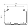 кабель-канал парапетного типа PK 110X65 D_HD