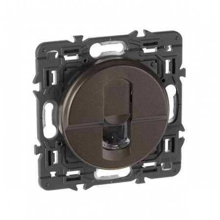 Розетка компьютерная RJ 45 FTP категории 6 Графит. Celiane. Legrand
